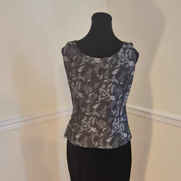 Kasper Metallic Brocade Blazer & Tank Set, Size 4 - Picture 12 of 15